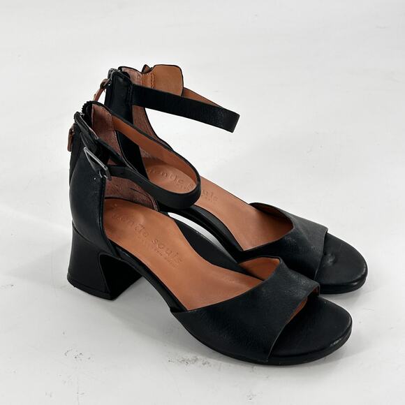 Gentle Souls Kenneth Cole Iona Heels 6 Black Leather NWOT Pumps Sandals Comfort - Picture 9 of 10